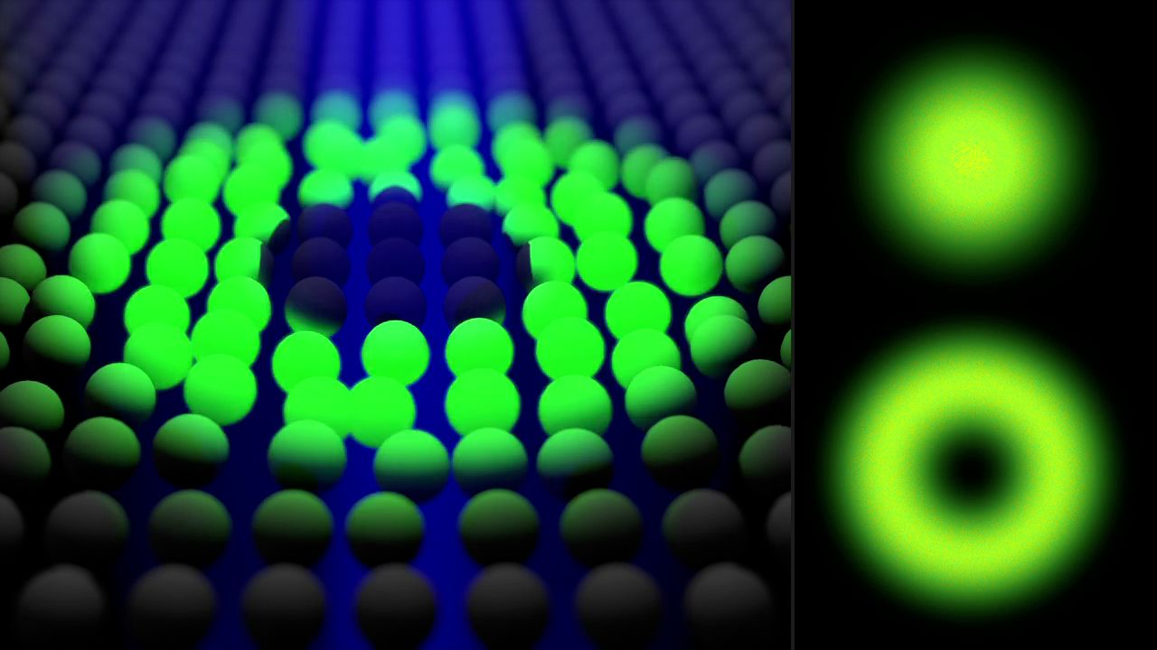 nParticles illustrating fluorescence in SLAM