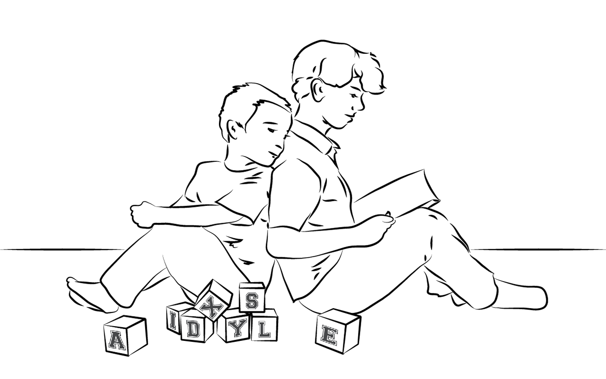 Illustration depicting dyslexia in children